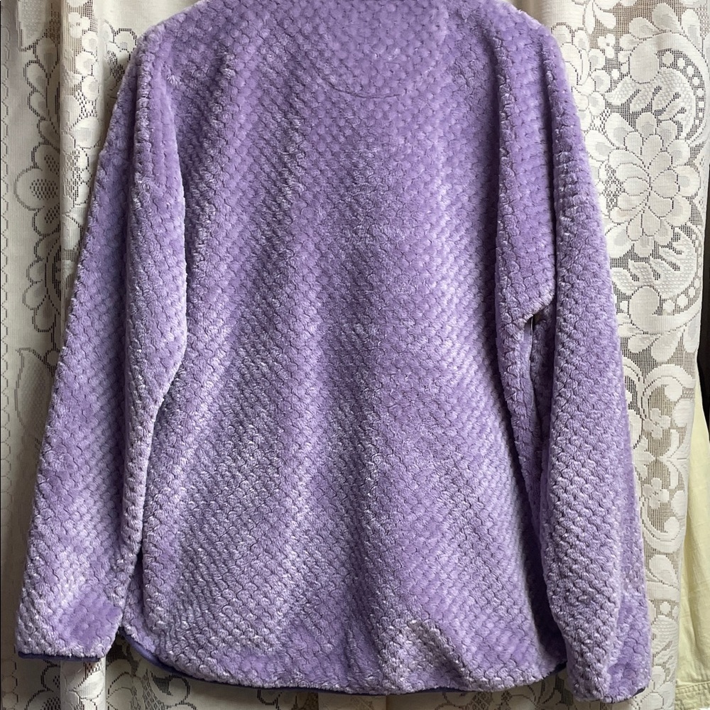 Simply Southern Lavender Teddy Jacket with Pockets - Picture 8 of 9